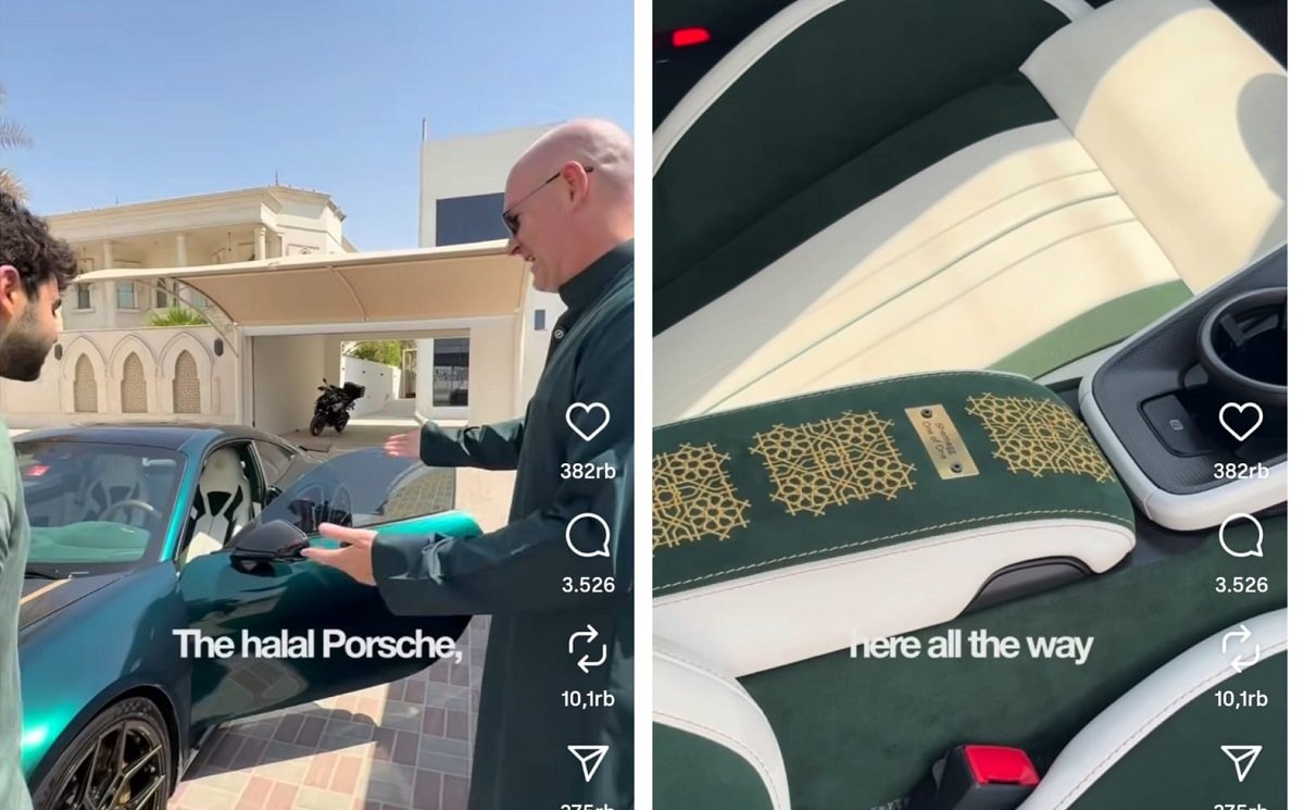 Porsche Viral Halal Memuat Ayat Kursi dan Hanya Boleh Memutar Alquran